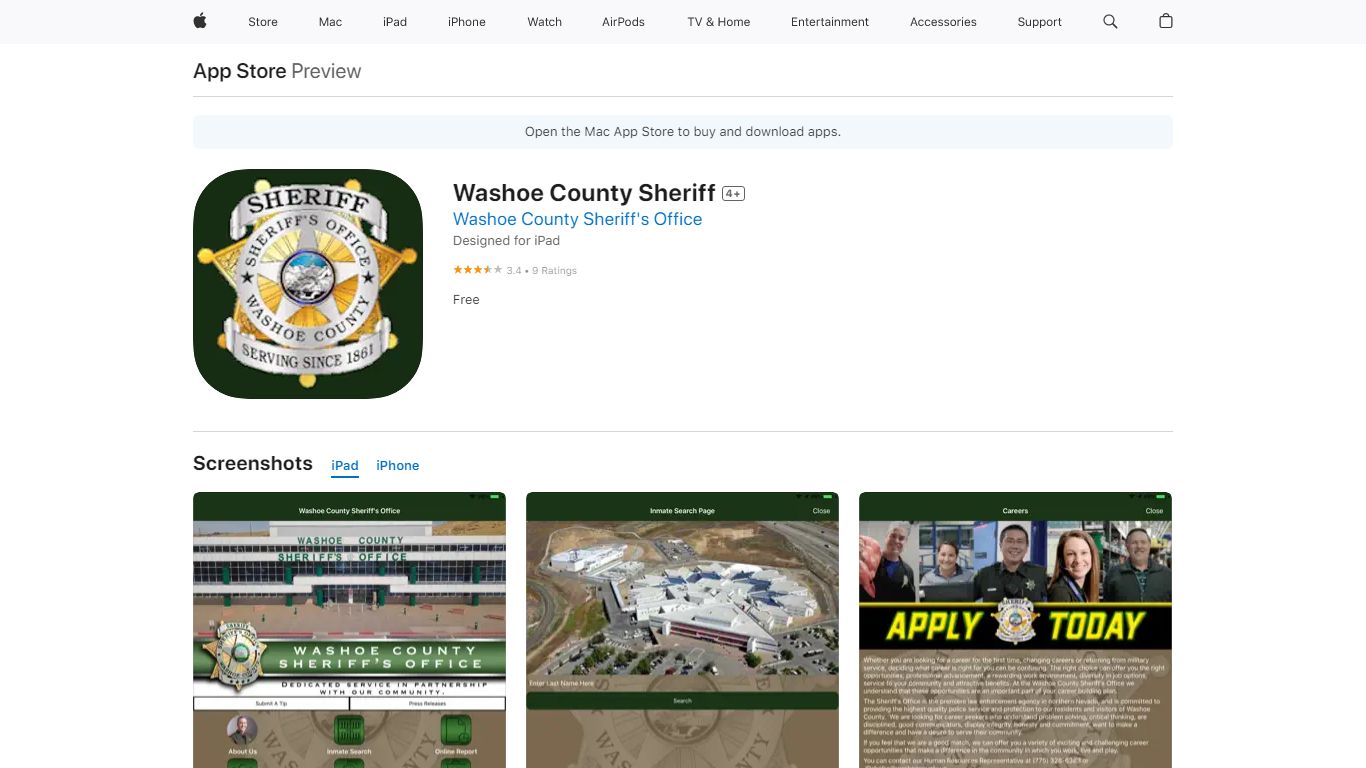 ‎Washoe County Sheriff on the App Store